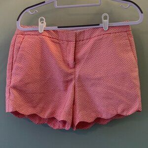Kenar Dressy Scalloped Edge Shorts Salmon Pink Size 8
